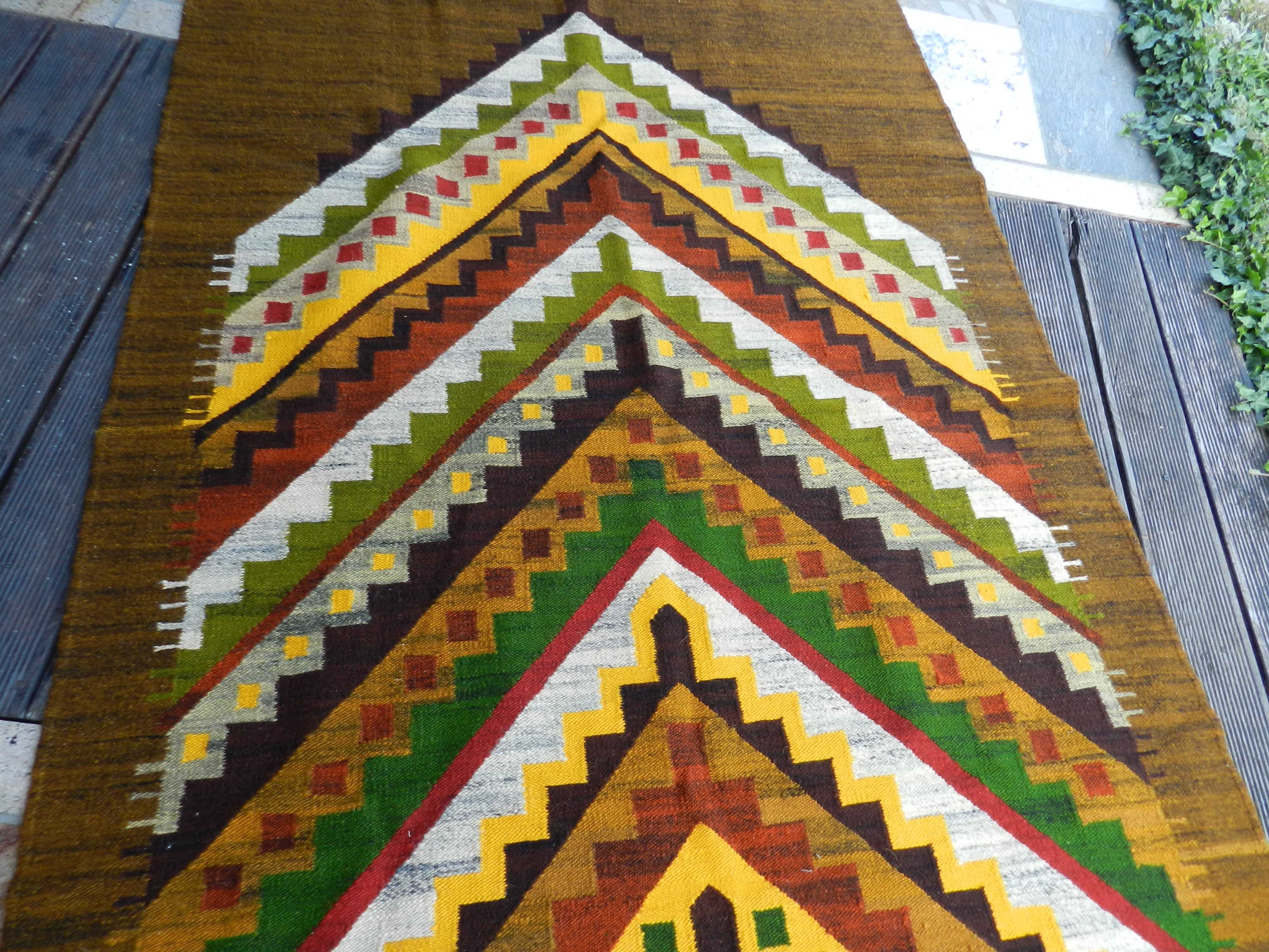 kilim ,,choinka,, J. Banaszkiewicz Cepelia design PRL stan bdb 220x150
