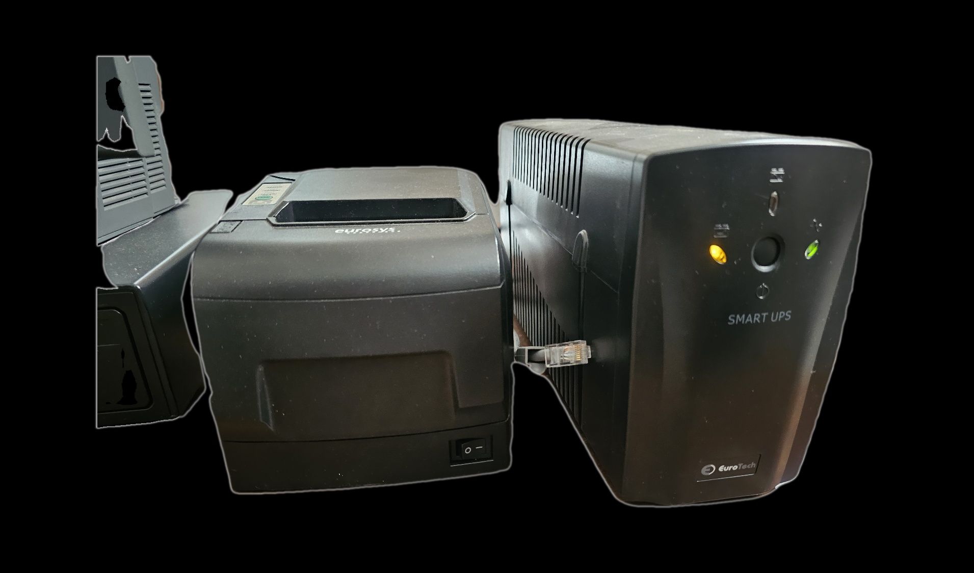 POS com gaveta, impressora de talões e UPS