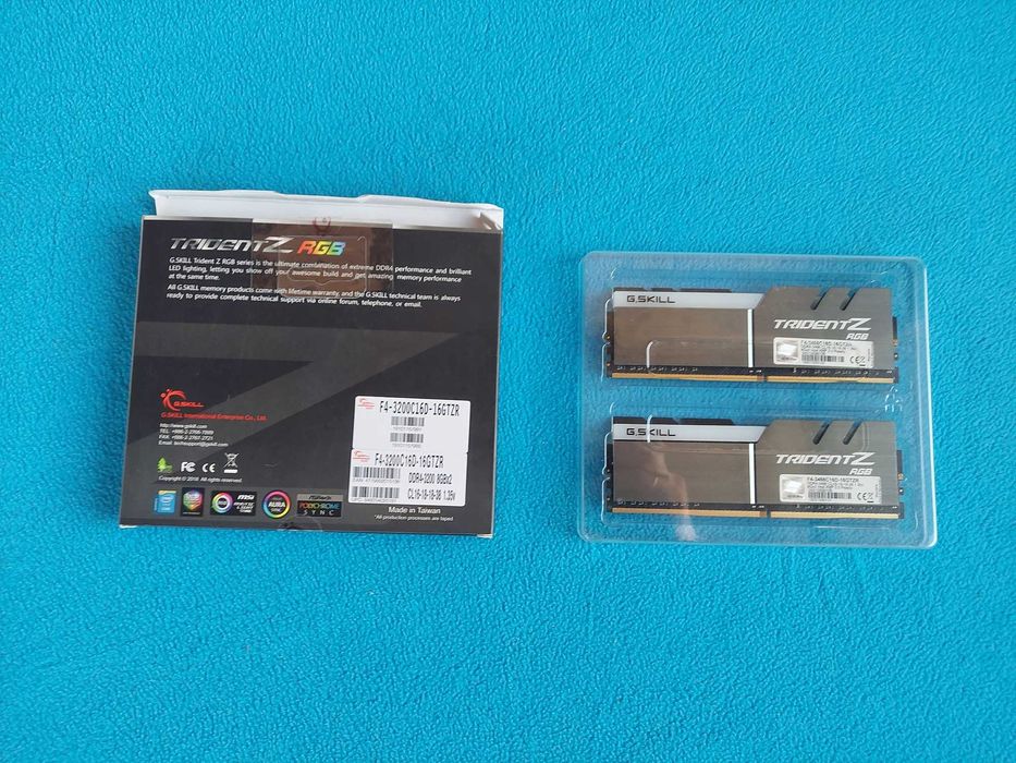 ОЗУ Оперативна память G.SKILL Trident Z RGB (2x8Gb) 16Gb DDR4 3200mhz