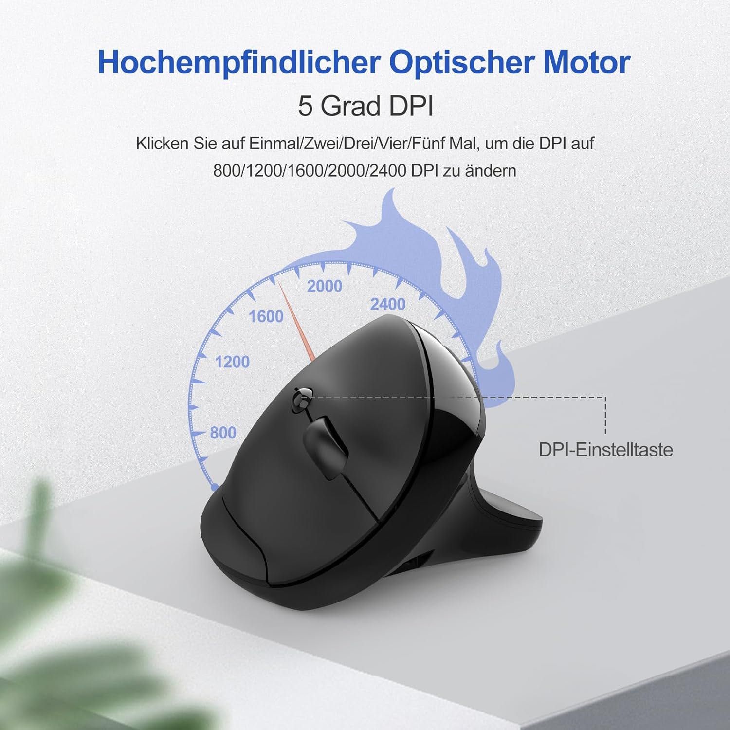 Mysz ergonomiczna TECKNET bezprzewodowa 2400 DPI