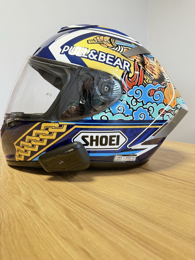 Kask Shoei Pull Bear  intercom Cardo