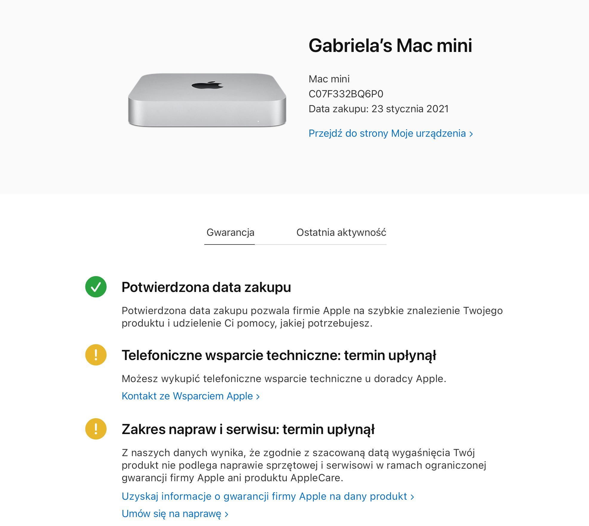 Apple Mac Mini M1 16 GB RAM | 1000 GB SSD | 1TB | Stan idealny