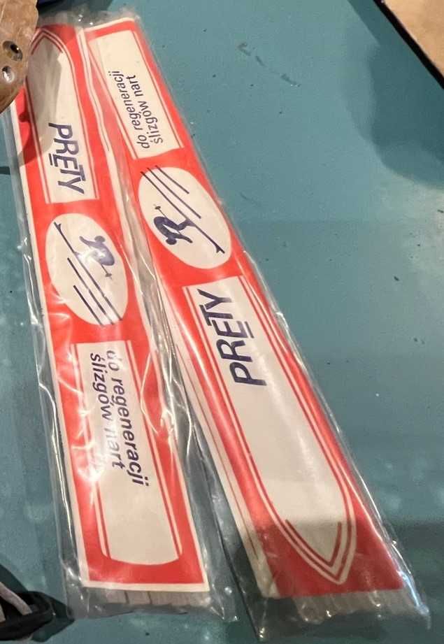 PRL paczka Pręty do regeneracji ślizgów oraz rękojeść z lat 70/80