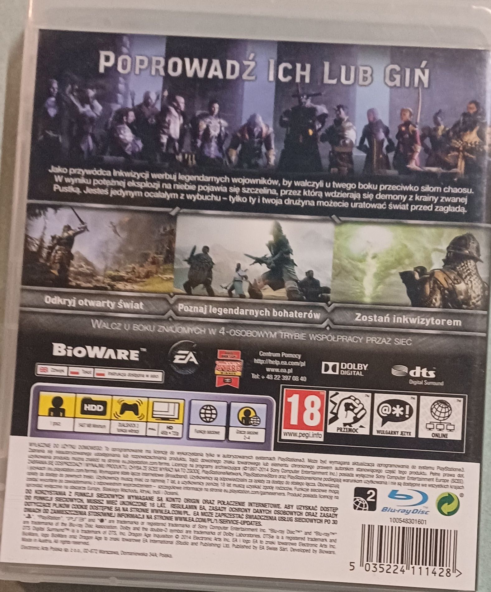 Gra na playstation 3 - Dragon Age Inkwizycja