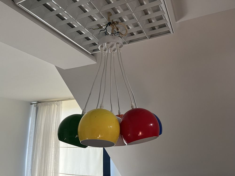 Kare Design lampa kulki kolorowe dziecięce 7 żarowek e14 maly gwint