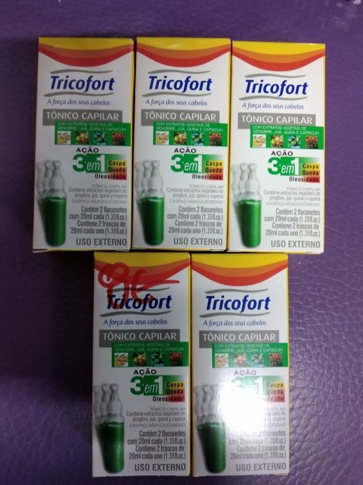 Caixa com 2 frascos de Vitamina de crescimento e tratamento capilar