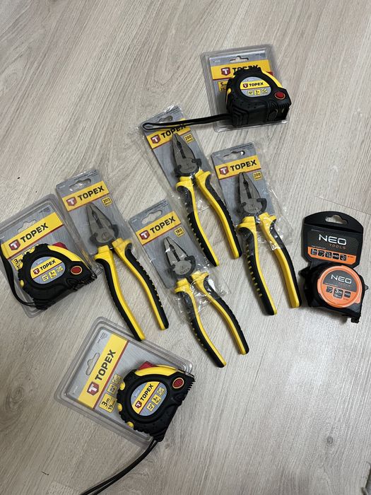 Рулетки вимірювальні магнітні TOPEX 3-5m (3 та 5 метрові) та — Neo 3m