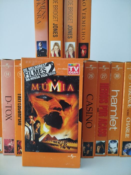 Coleção de filmes TV Guia em VHS