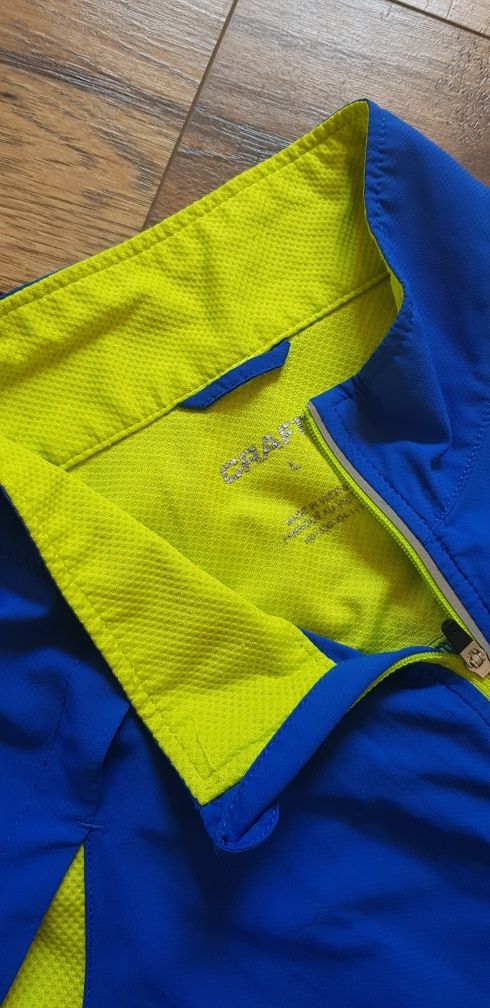 Kurtka wiatrów treningowa CRAFT L sportowa niebieska