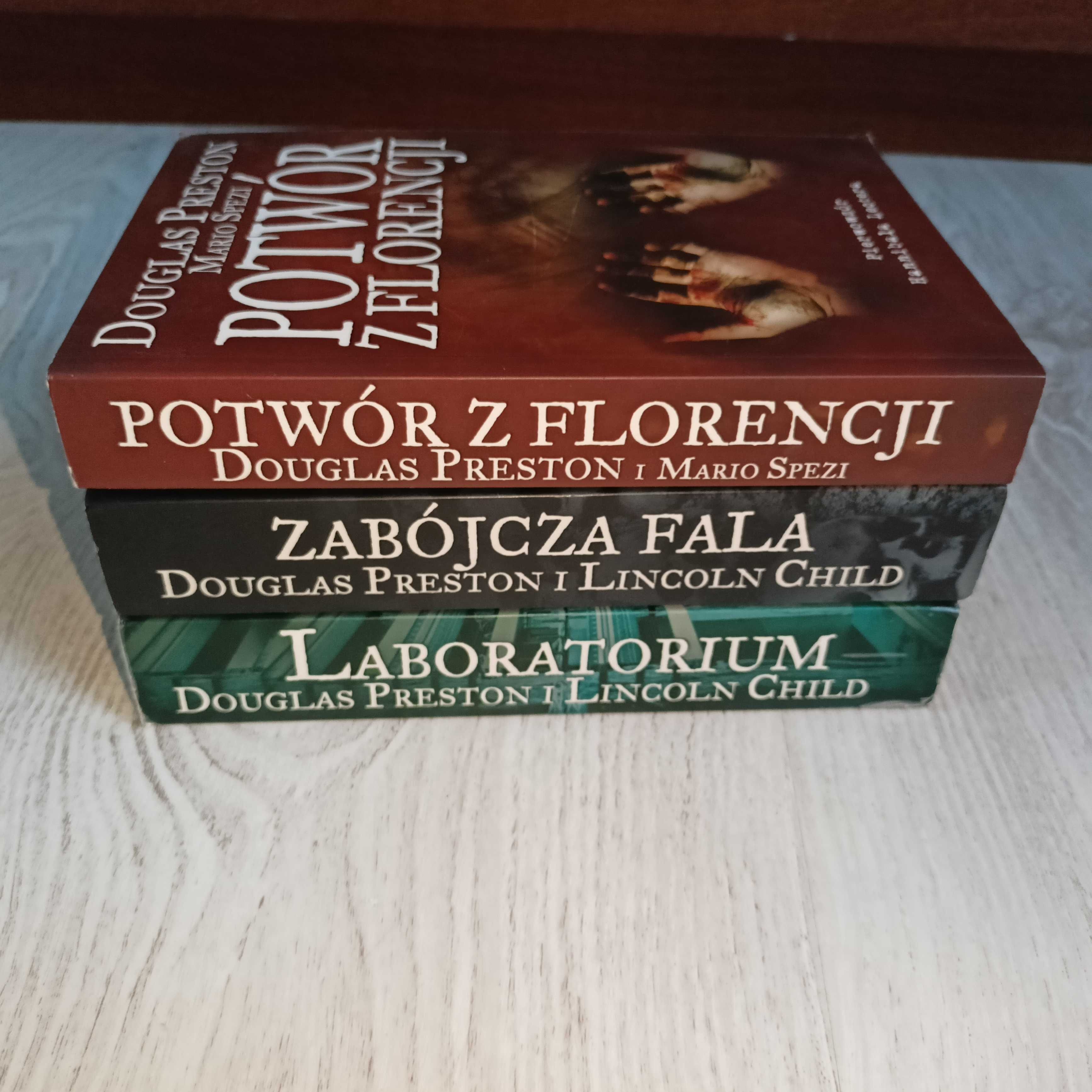 Preston Child Spezi Potwór z Florencji + Zabójcza fala + Laboratorium