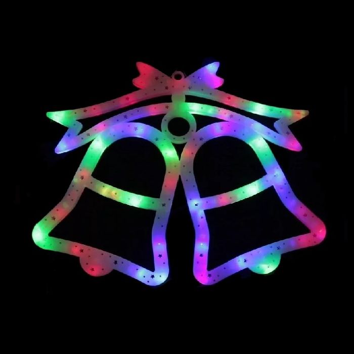 wisząca ozdoba xxl dzwoneczki multikolor lampki led lamp14multi
