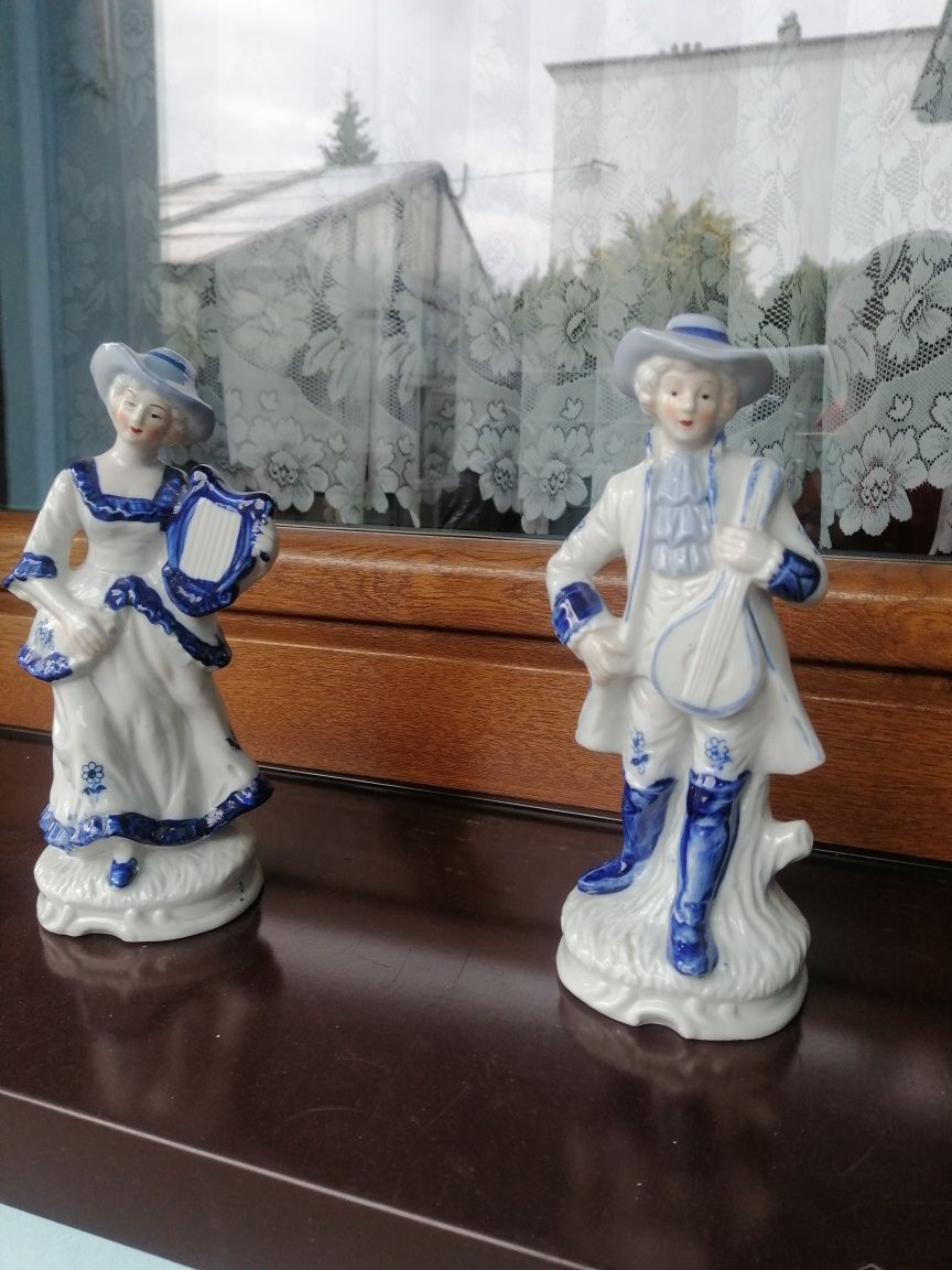 2 lalki porcelanowe fajans