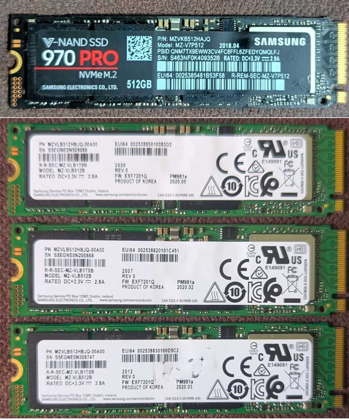 М2 Nvme Pcie 3.0/4.0 (256-512-1TB) !!!
