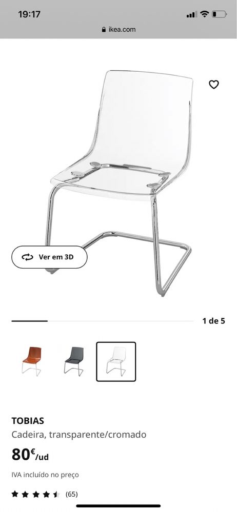 Cadeiras Tobias IKEA