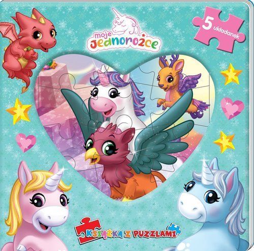 Moje Jednorożce Książka Z Puzzlami .