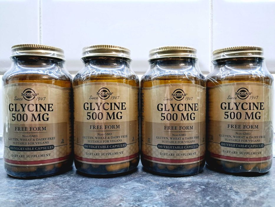 Solgar, Glycine 500 мг (100 капс.), глицин, гліцин