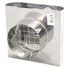 Chapéu de Parede em Aço Inox com Rede - D125