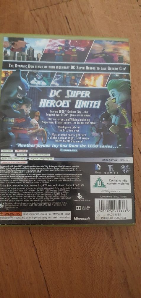 Gra XBOX 360 Lego ,,Batman 2 Dc super Hermes,,.