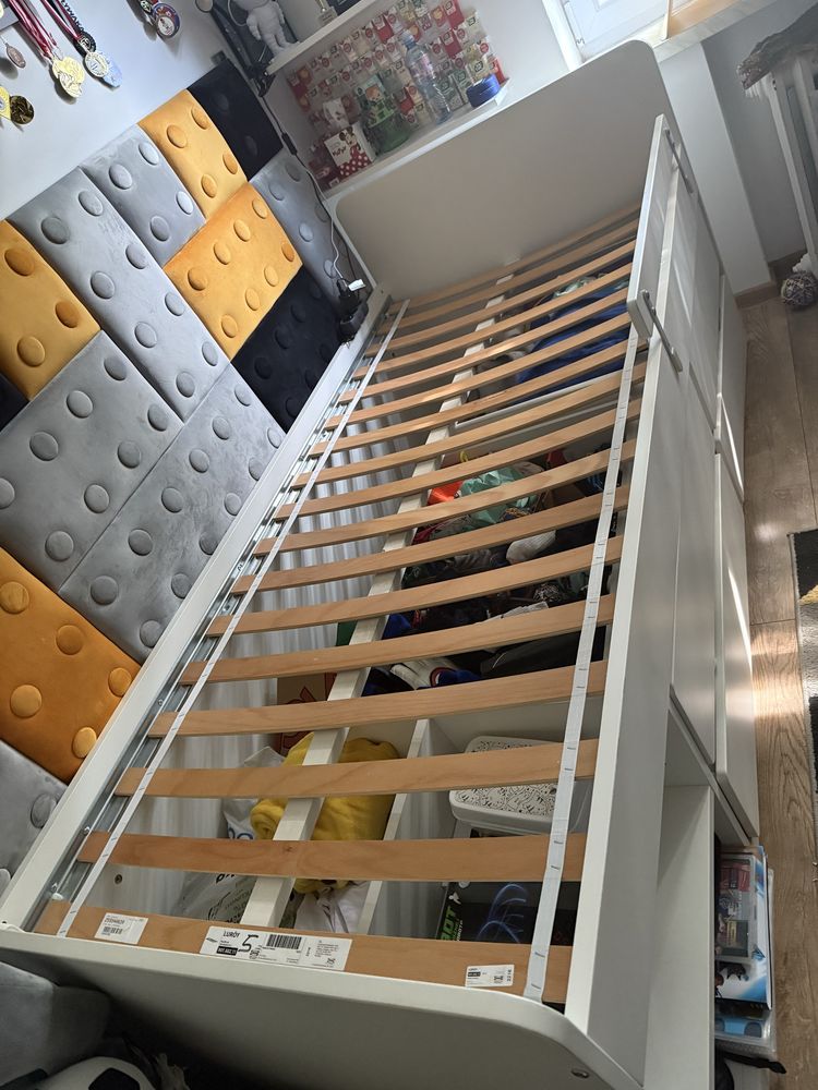 Slakt łóżko Ikea 200 x 90 szuflady