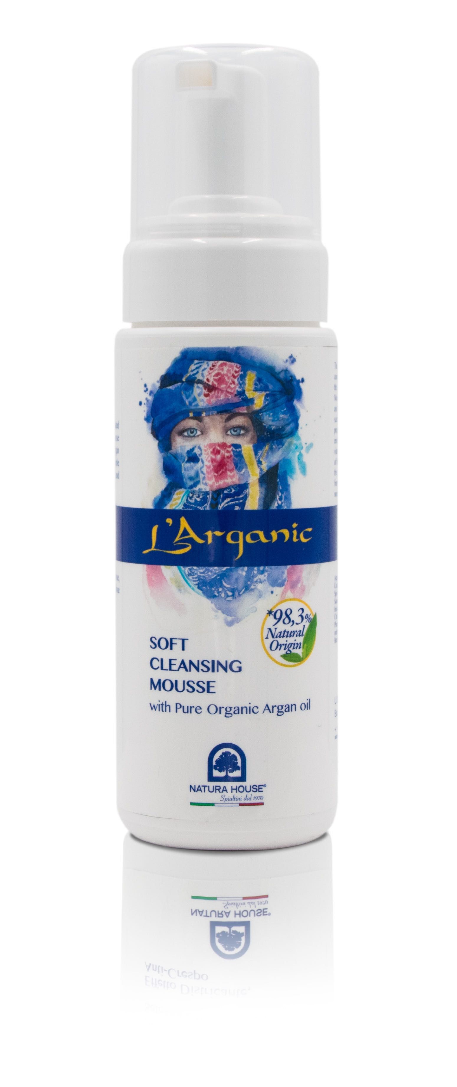 L'Arganic Oczyszczający Mus do twarzy z eko olejkiem arganowym