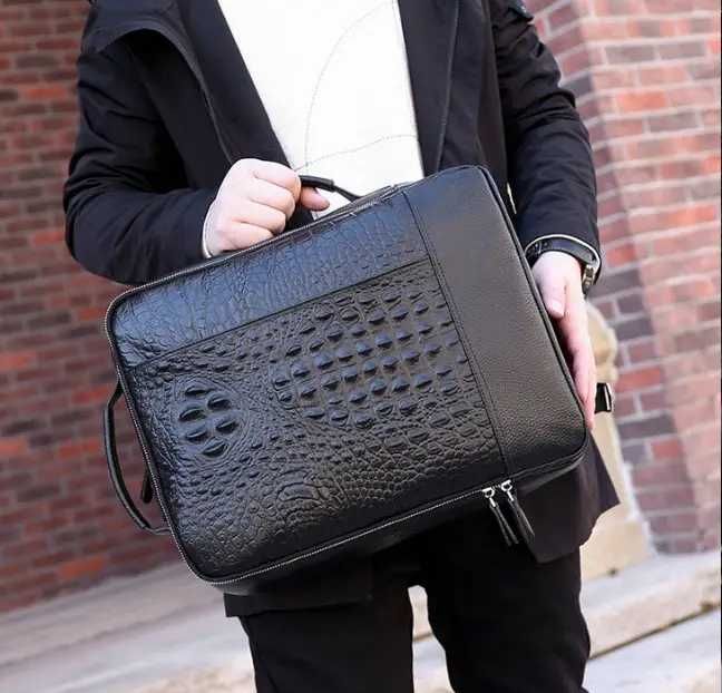 Чоловічий чорний мужской міський рюкзак сумка ранець портфель шкіра