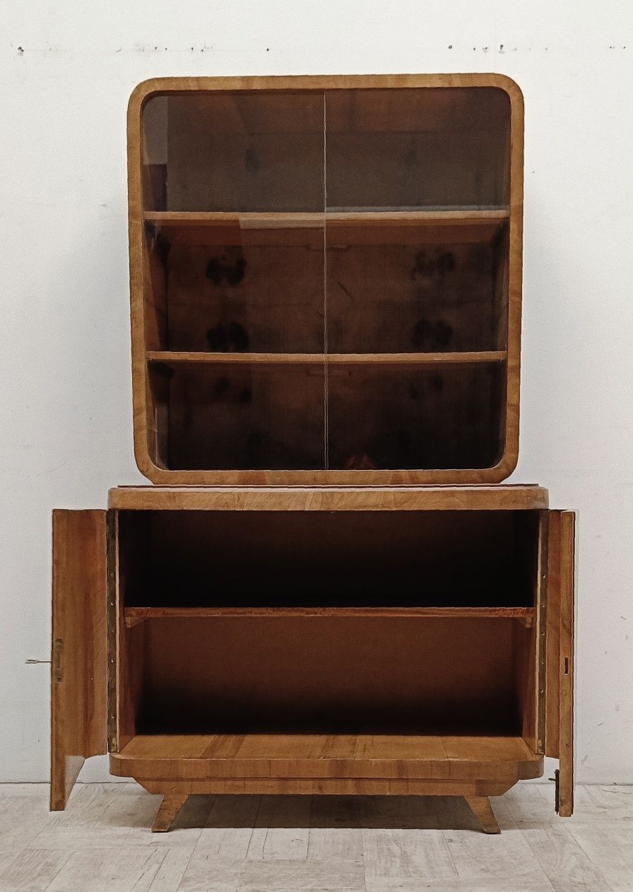 art deco komoda witryna przeszklona gablotka biblioteczka vintage