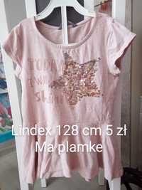 Bluzka z gwiazda Lindex 128 cm