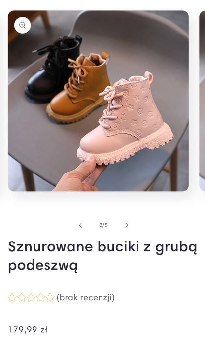 Buty jesienne rozmiar 21 dla dziewczynki