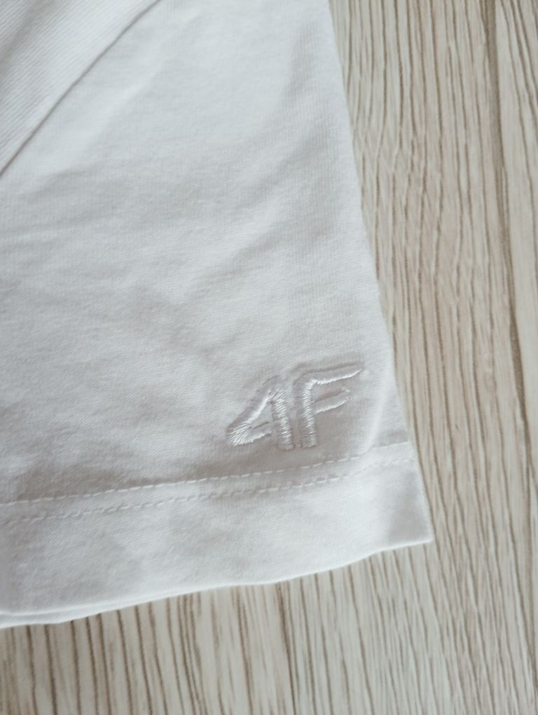 Biały t shirt koszulka na wf 4F 122