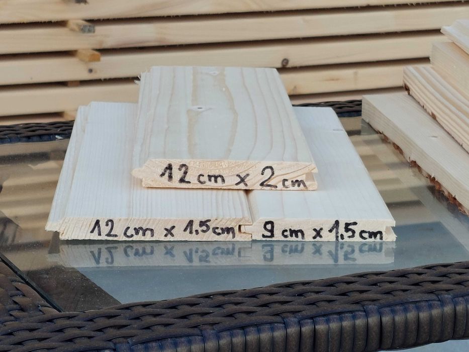 Deska elewacyjna szalówka, boazeria, obiciowa GRUBA od RĘKI