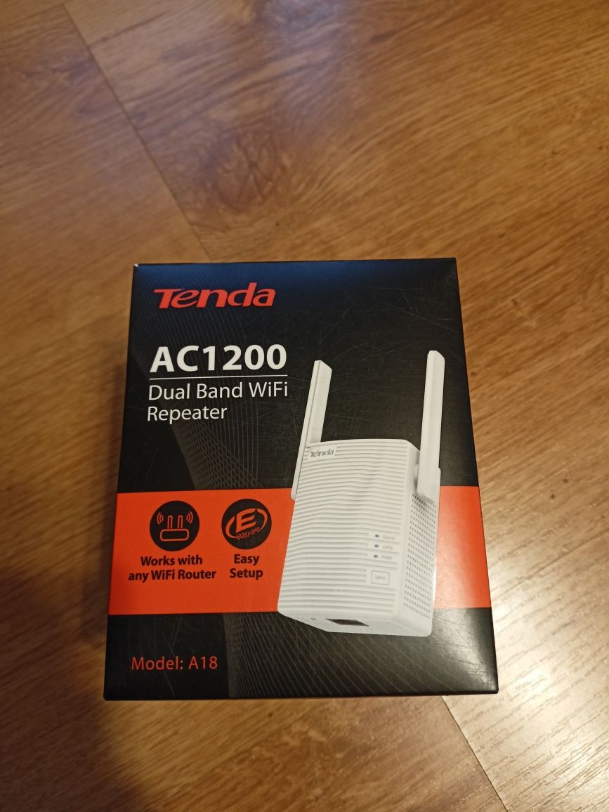 Wzmacniacz sygnału WiFi Tenda A18 AC1200 ** NOWY repeater
