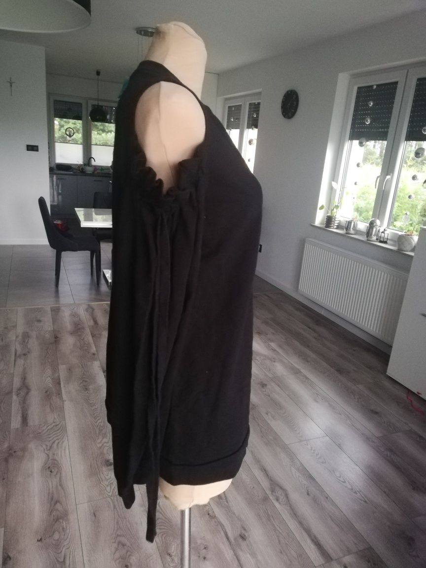 R. M Zara czarna bluza damska odkryte ramiona