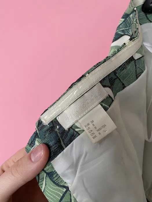 H&M kombinezon zielony liście 38 M