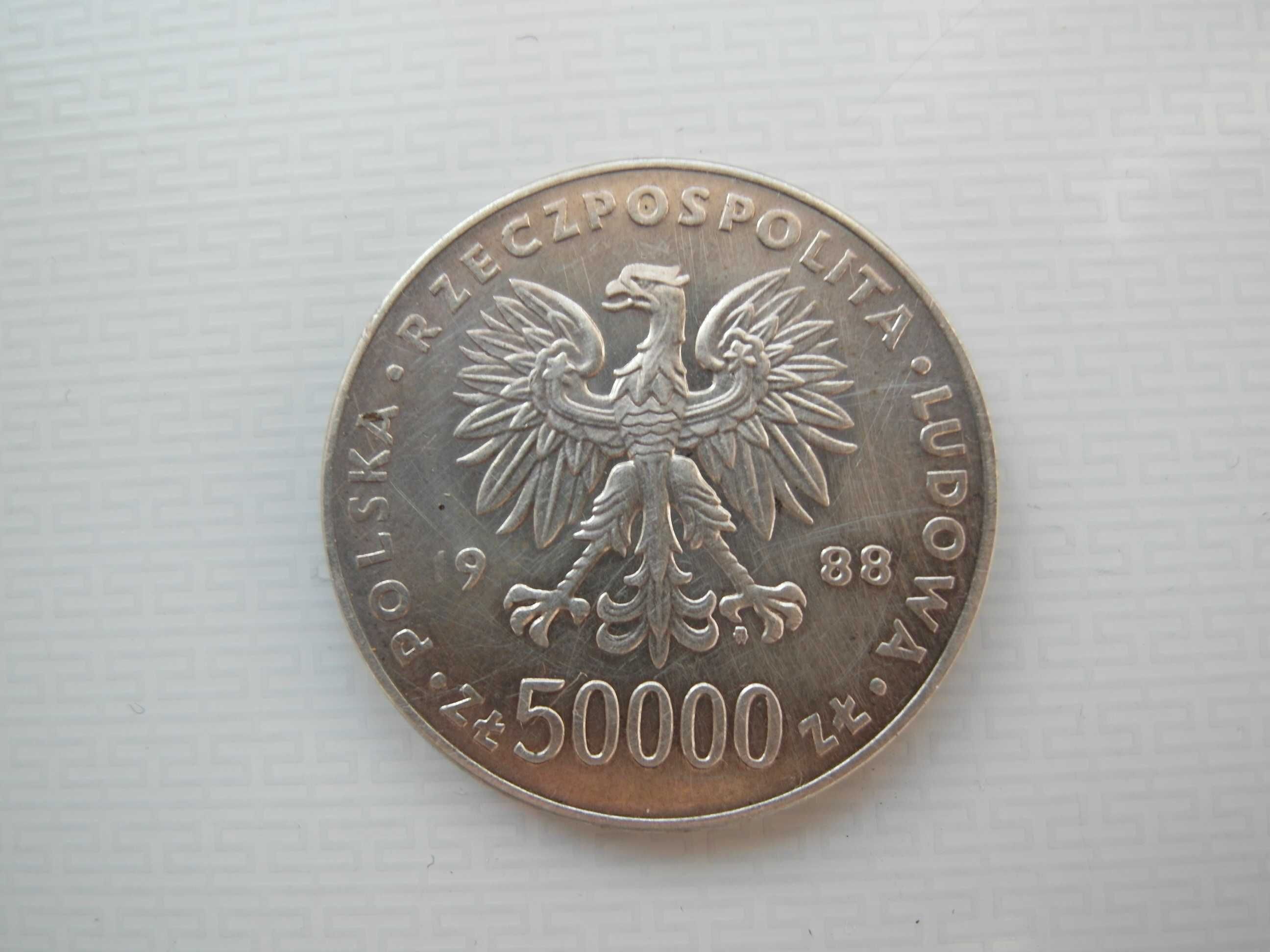moneta 50000zł. piłdsudzki