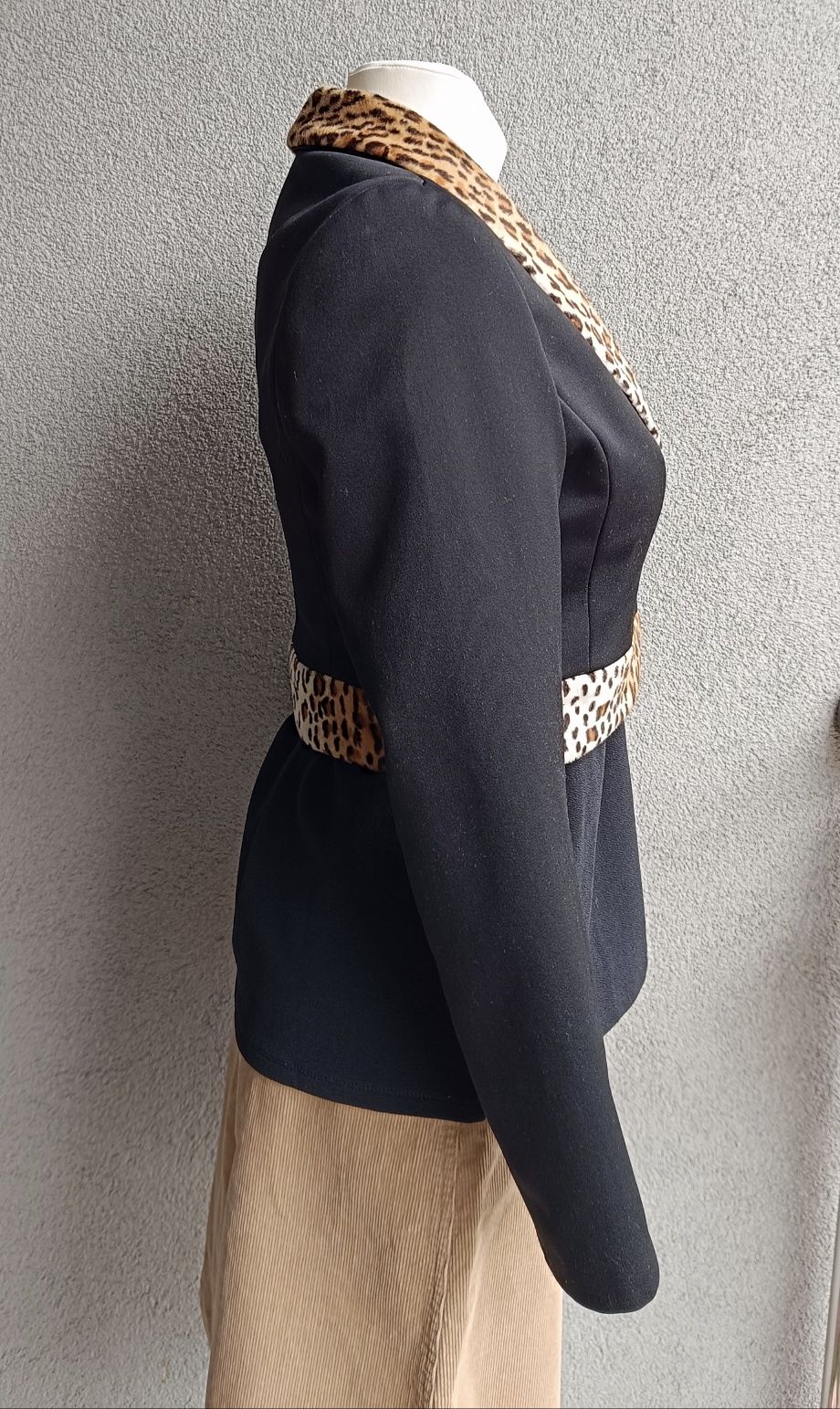 Morgan M biust 48x2 jacket krótki frak żakiet leopard panterka