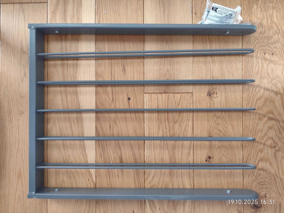 Wysuwany wieszak na spodnie IKEA 43x58 cm Szary