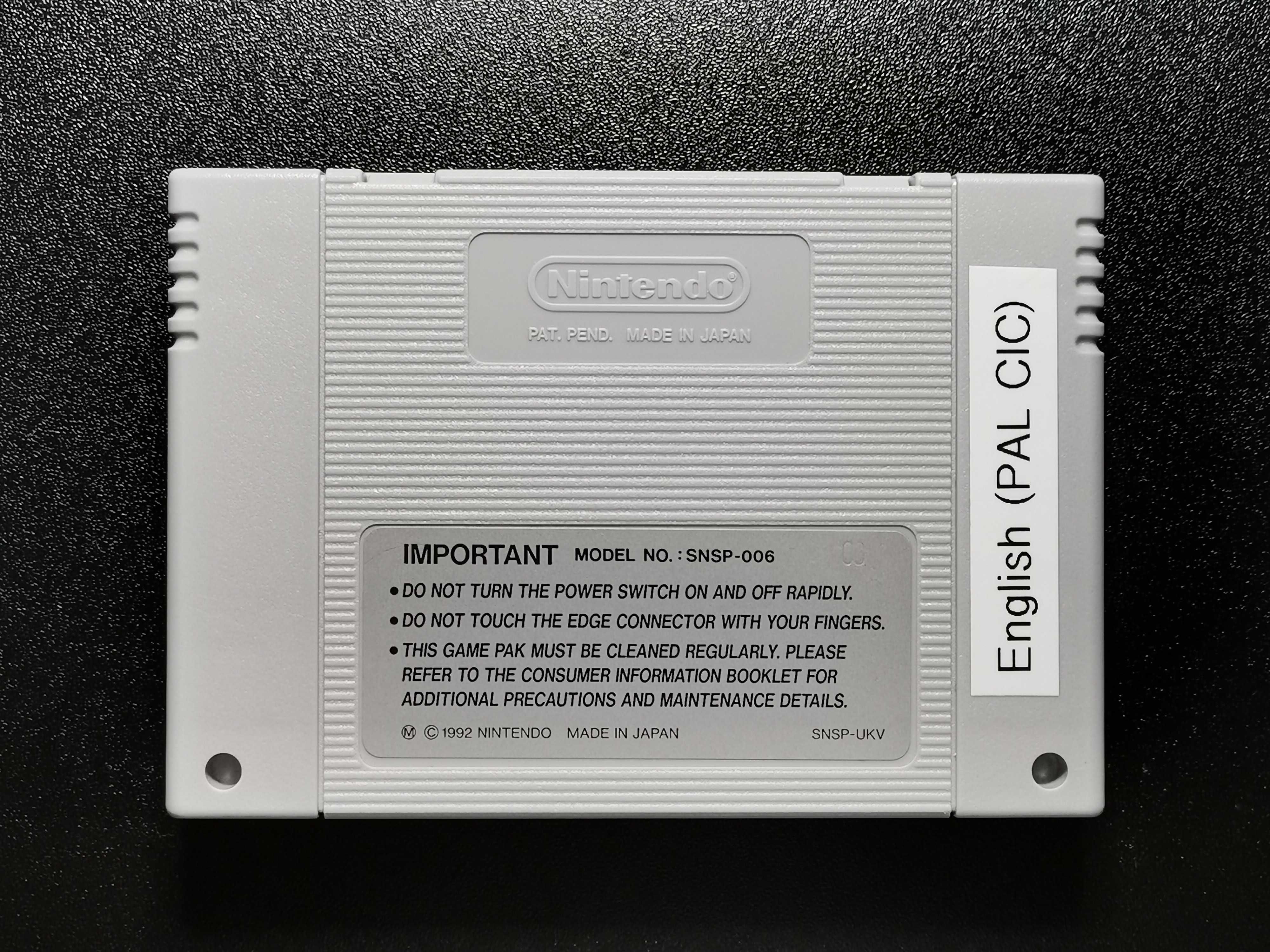 Super Nintendo Super NES Test Menu