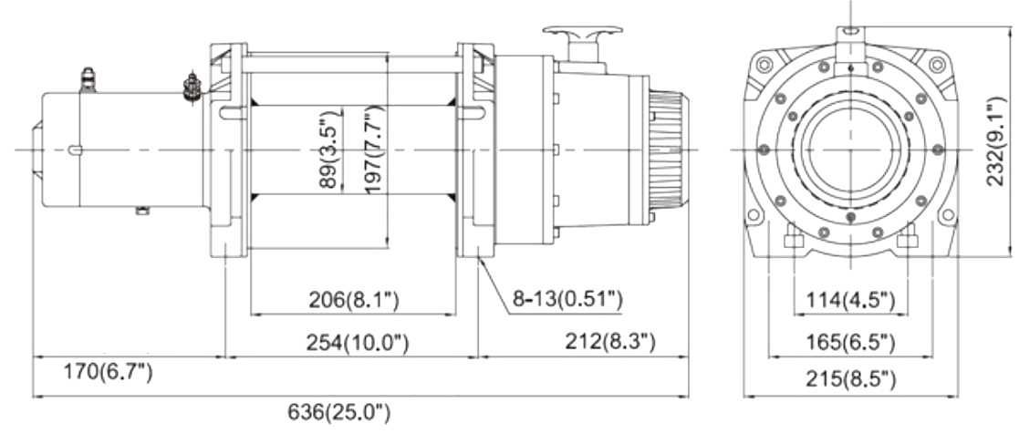 WYCIĄGARKA elektryczna 24V  6,8 T