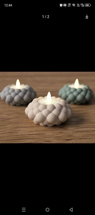 Ozdobny świecznik na lampkę LED