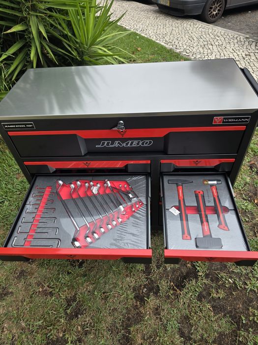 Carrinho de ferramentas de 11 gavetas completas novo