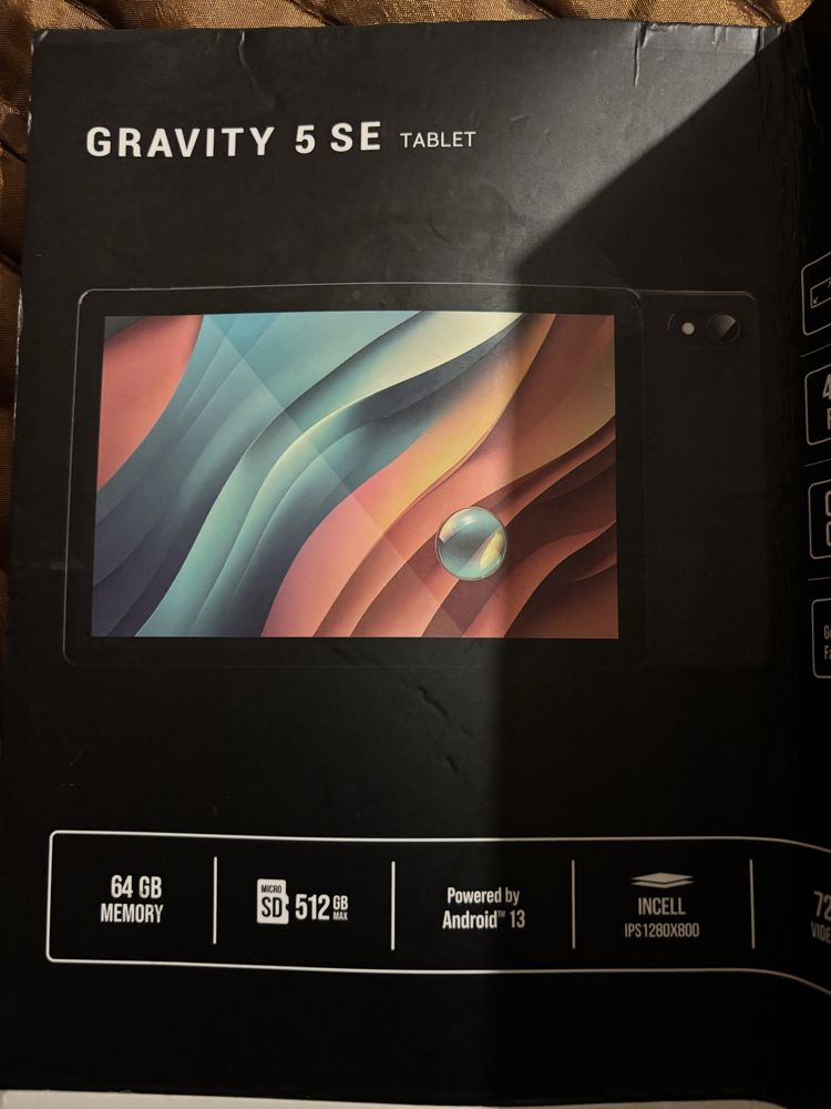Tablet Gravity 5 SE 10,1” Android 13 - 64GB Memoria Interna