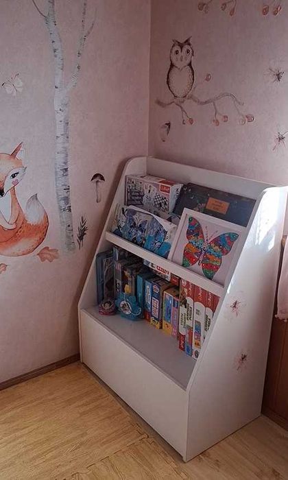 Regał dla dzieci Szafka IKEA BERGIG Montessori biblioteczka z szufladą