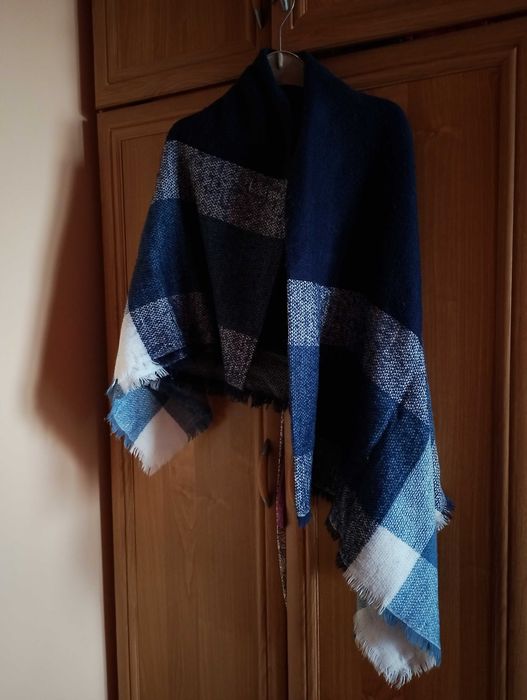 Szal zimowy kolorowy