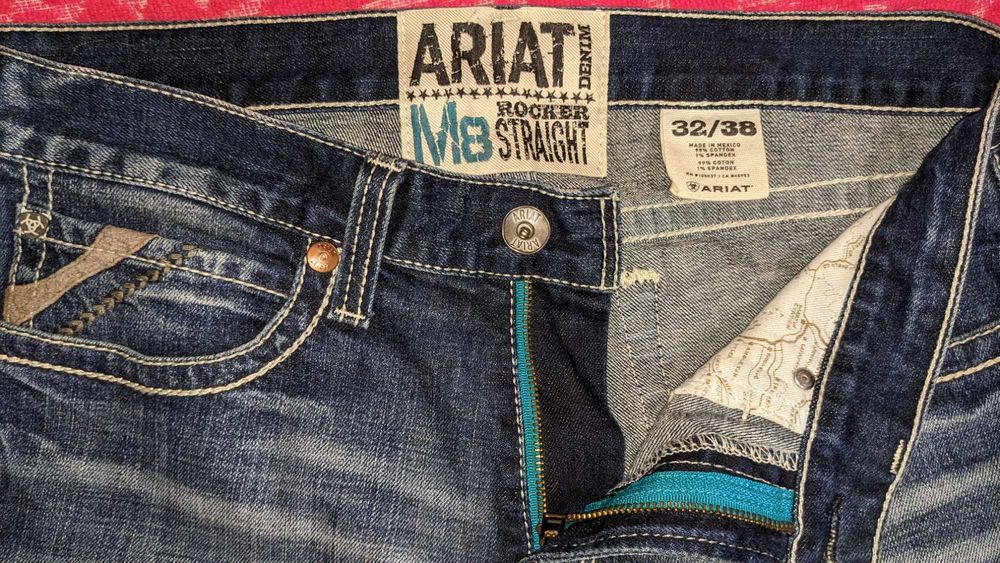 Ariat Denim M8 Rocker Straight Jeans Men's 32/38 Mexico