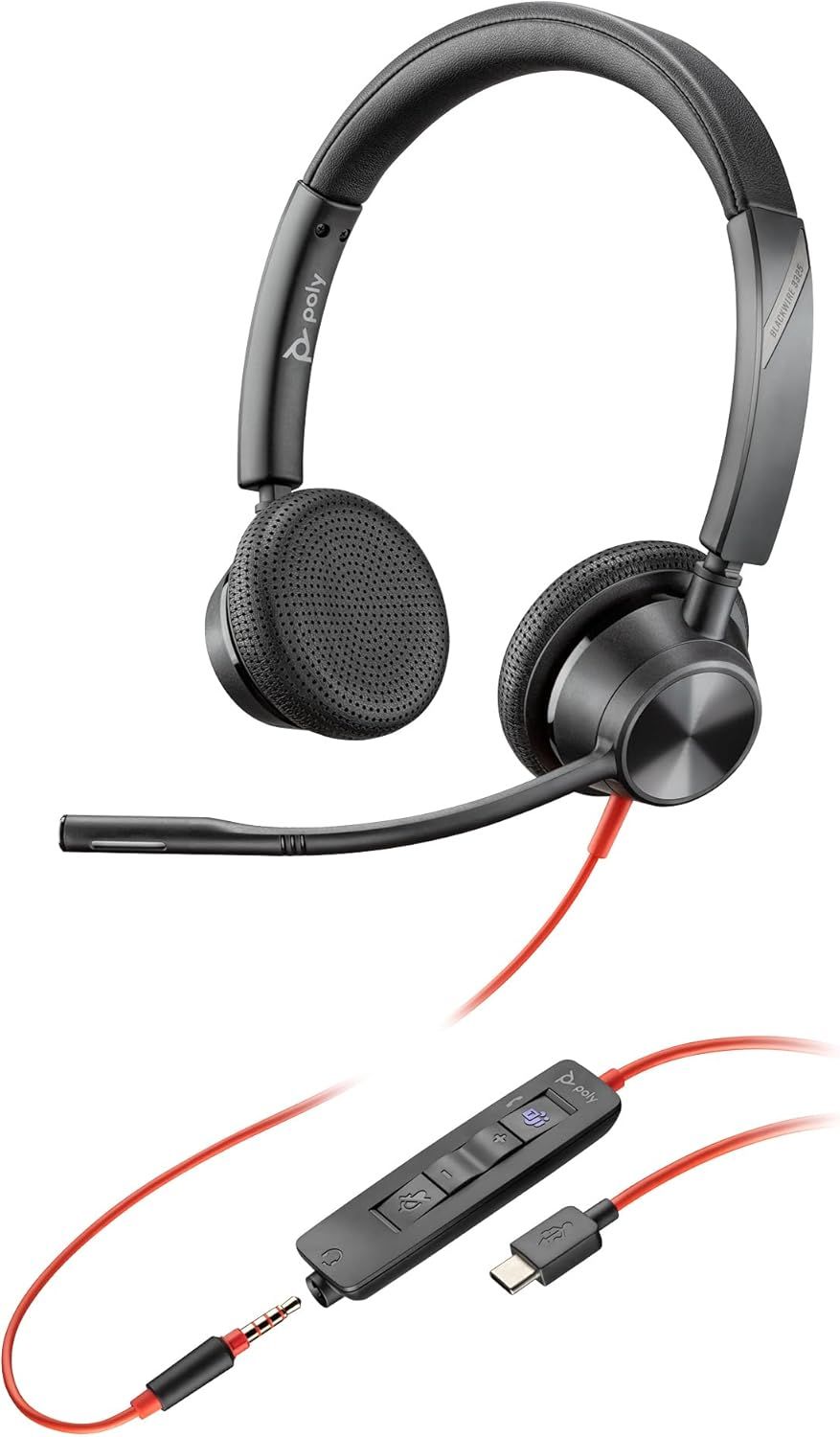 Słuchawki Nauszne Przewodowe Poly Plantronics Blackwire 5220