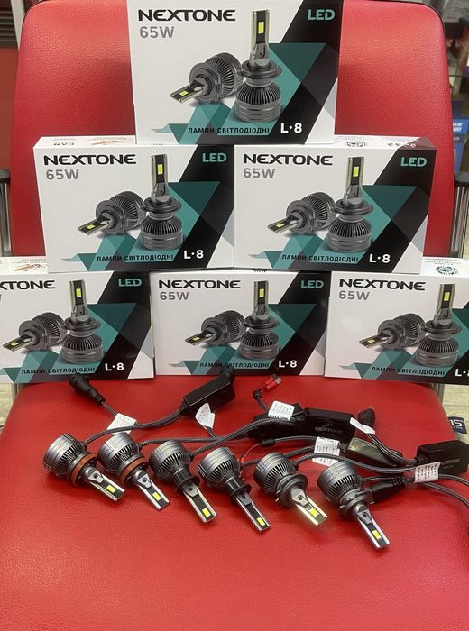Лампи лед 65Вт! Цоколь H4 H7 H11 Н1 Nextone L8/14000Lm/12-24V
