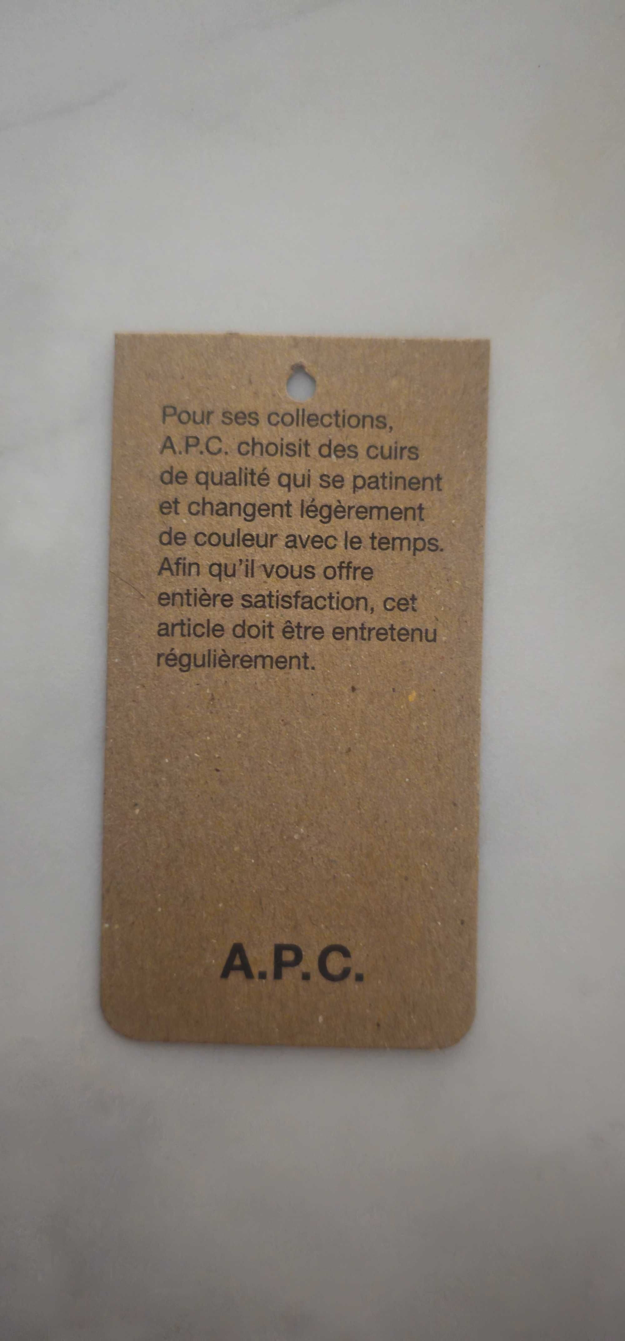 Portfel A.P.C. Noa Trifold Nude Beige Nowy