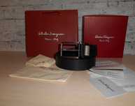 Salvatore Ferragamo pasek firmowy, skóra naturalna, Włochy 179