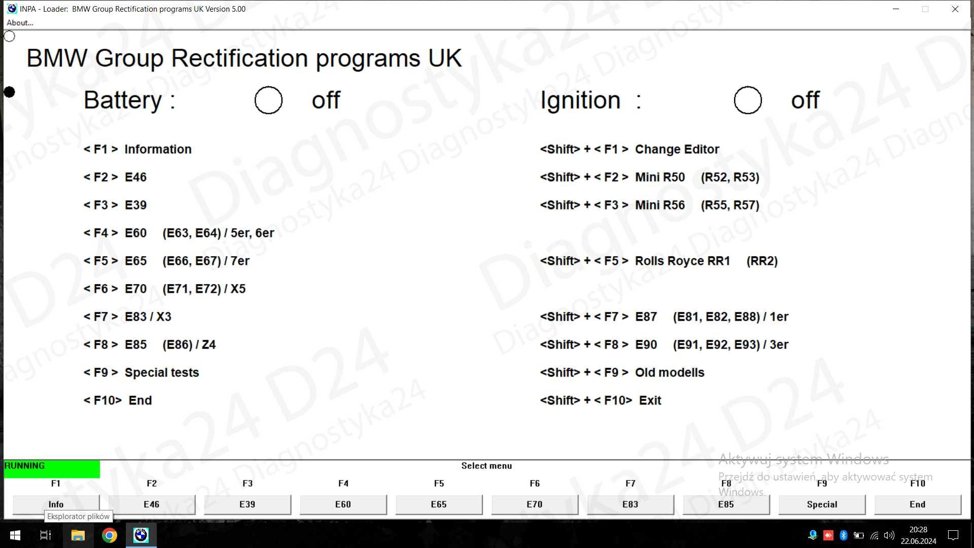 Przygotowany dysk 1TB SSD BMW Icom ISTA+ 4.45 Polska/ESYS/INPA/NCS