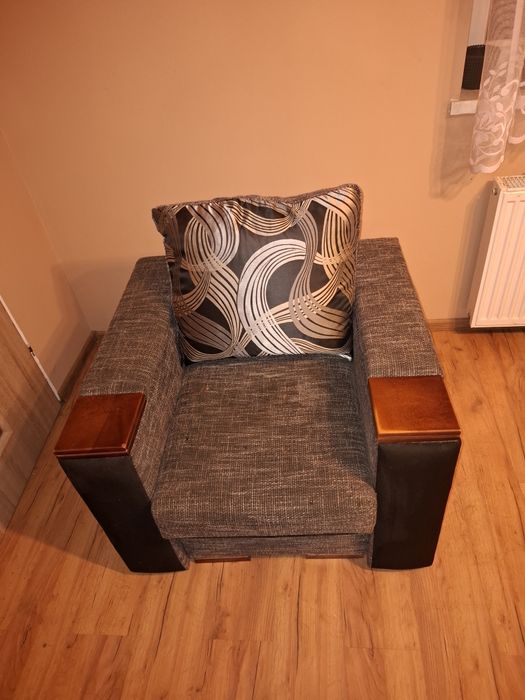 Fotel pokojowy szary